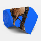 Cravate Bruant à tête blanche chante au soleil (Roulé)