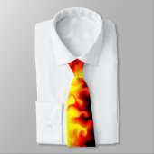 Cravate Brûlure - flammes chaudes (Attaché)
