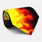 Cravate Brûlure - flammes chaudes (Roulé)