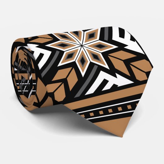 Cravate Brun d'esprit de vent (Roulé)