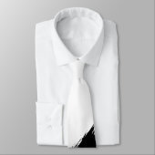 Cravate Brush noir Arrière - plan blanc moderne (Attaché)