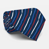 Cravate Brush Stroke Striped Two-side Printed (Roulé)