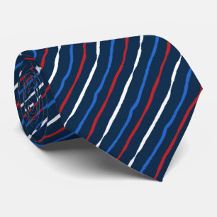 Cravate Brush Stroke Striped Two-side Printed