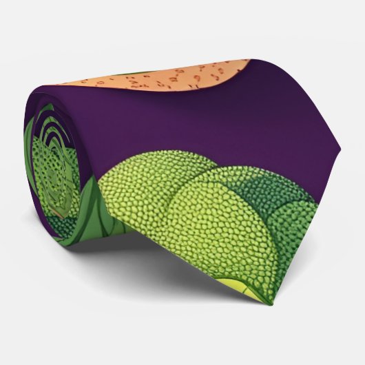 Cravate Bruxelles sprouts Retro Motif personnalisé (Roulé)