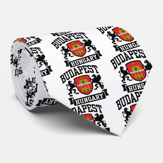 Cravate Budapest Hongrie (Roulé)