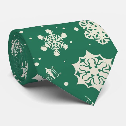 Cravate Buddy le Motif Elf Snowflake (Roulé)