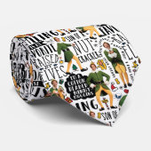 Cravate Buddy the Elf Quote Pattern (Roulé)