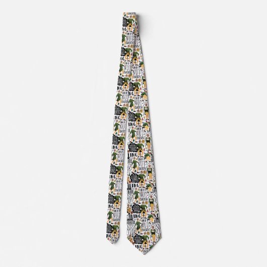 Cravate Buddy the Elf Quote Pattern (Dos)