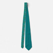 Cravate Buddy the Elf Teal Quote Pattern (Dos)