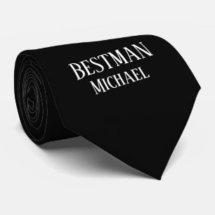 Cravate BUDGET Bestman Groomsman DONS Classique Noir