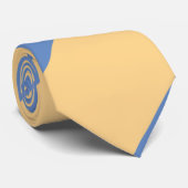 Cravate Buff et Sky Blue Large Regimental Stripe (Roulé)