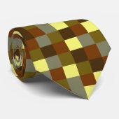 Cravate Buffalo Check Plaid À damiers Motif (Roulé)