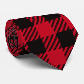 Cravate Buffalo rouge abattu (Roulé)