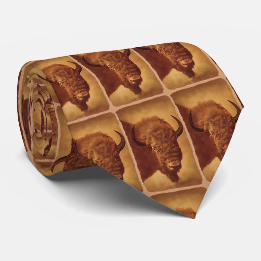 Cravate Buffle / Bison (Roulé)