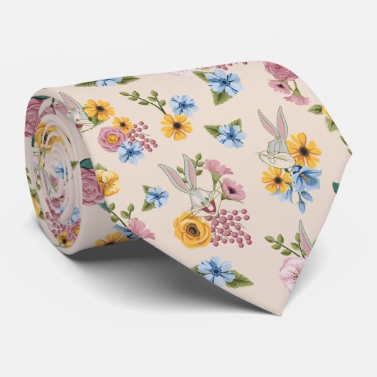 Cravate BUGS BUNNY™ Floral Embroidery Pattern (Roulé)