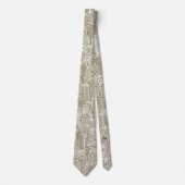 Cravate Building Lines Architect Unique Hommes Neckties (Devant)