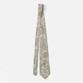 Cravate Building Lines Architect Unique Hommes Neckties (Dos)