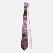 Cravate Buisson d'azalée rose floral de printemps (Devant)