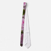Cravate Buisson d'azalée rose floral de printemps (Dos)