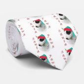 Cravate Bull Terrier Père Noël Paws (Roulé)