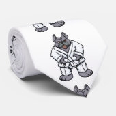 Cravate Bulldog jiu jitsu choose backgror (Roulé)