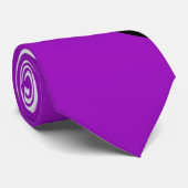 Cravate Bulldogs Équipe sportive Purple White Necktie (Roulé)