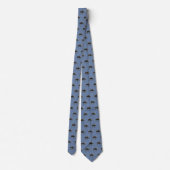 Cravate Bulle solitaire motif d'orignal marchant lentement (Dos)