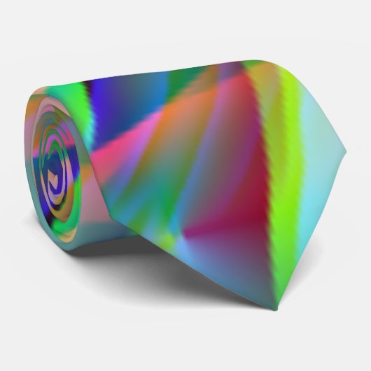 Cravate Bulles abstraites (Roulé)