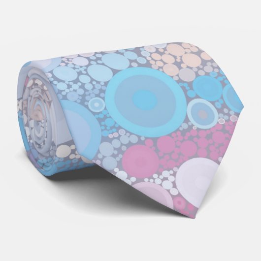 Cravate Bulles Boho (Roulé)