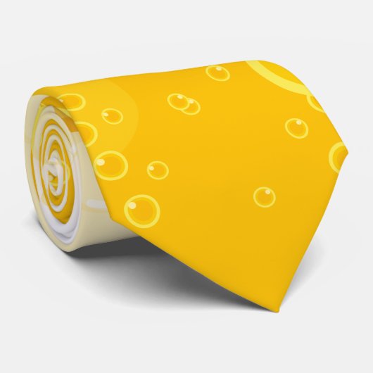 Cravate Bulles de bière 🍺 (Roulé)