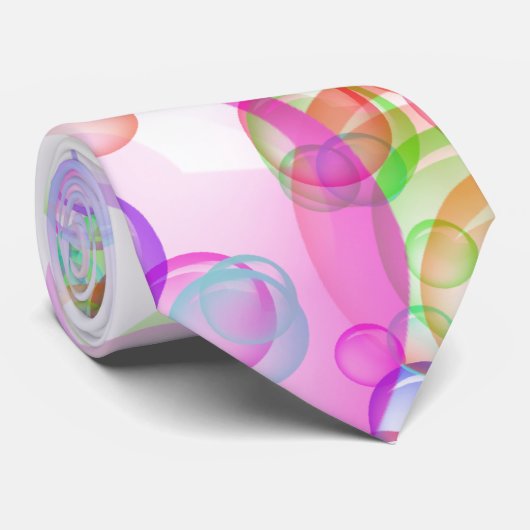 Cravate Bulles de savon (Roulé)