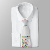 Cravate Bulles en motif multicolore (Attaché)