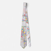 Cravate Bulles en motif multicolore (Devant)