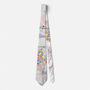 Cravate Bulles en motif multicolore