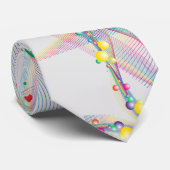 Cravate Bulles en motif multicolore (Roulé)
