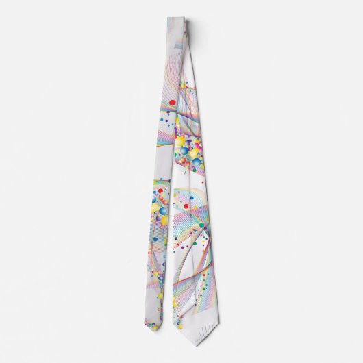 Cravate Bulles en motif multicolore (Dos)