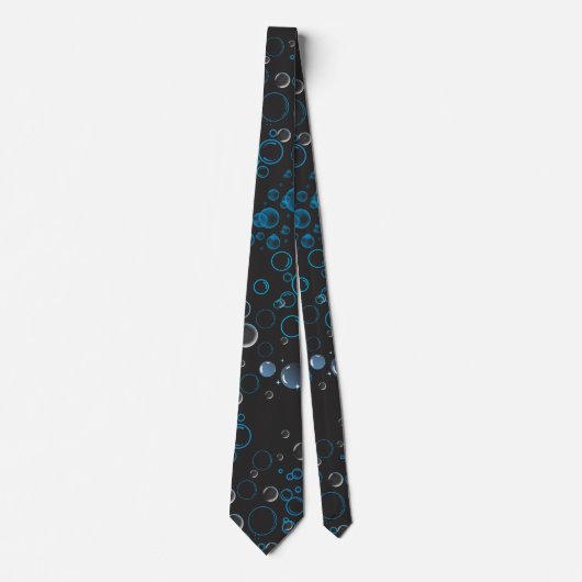 Cravate Bulles motif 01 DGrey BG (Devant)