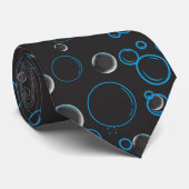 Cravate Bulles motif 01 DGrey BG (Roulé)