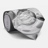 Cravate Bulles noires (Roulé)