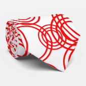 Cravate Bulles rouges (Roulé)