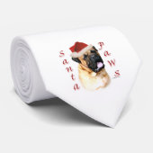Cravate Bullmastiff Père Noël Paws (Roulé)