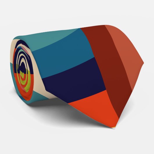 Cravate Bullseyes colorés (Roulé)