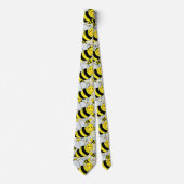 Cravate Bumble Bee mignonne avec Motif (Devant)