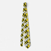 Cravate Bumble Bee mignonne avec Motif (Dos)