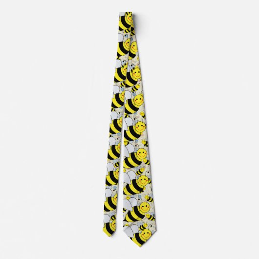 Cravate Bumble Bee mignonne avec Motif (Dos)