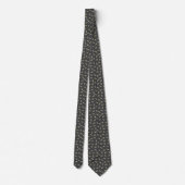 Cravate Bumblebee gris Motif sans couture (Dos)
