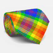 Cravate Bureau de travail d'affaires de plaid (Roulé)