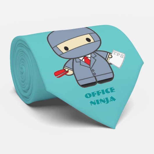 Cravate Bureau Ninja (Roulé)