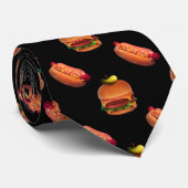 Cravate Burgers n'Dogs (Roulé)