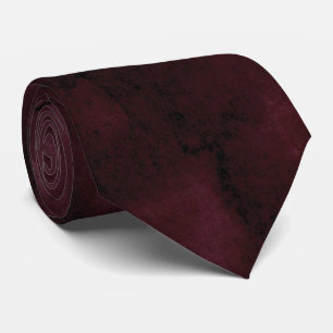 Cravate Burgundy Bordeaux Aquarelle Mariage